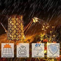 Solar-Outdoor-Lights For Yard, Solar-Watering-Can With Cascading-Lights, Solar-Garden-Lights For Patio-Garden-Decor, Solar-Pathway-Lights Outdoor-Decor For Holiday-Festival- Halloween-Christmas, Etc -Xmas Lighting Shop 81yBiO4BWOL. AC SL1200