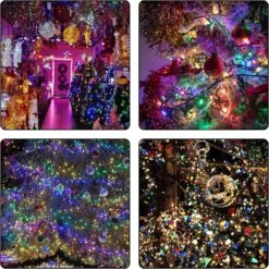 Haraqi 25 Pack 5W 120 Volt E12 Socket C7 Multicolor Christmas Replacement Bulbs, C7 Outdoor Indoor String Light Replacement Bulbs -Xmas Lighting Shop 911PfhWVmAL. AC SL1500