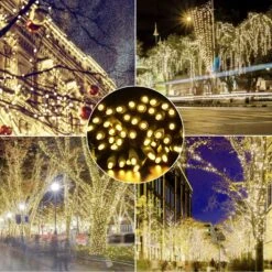 AIDDOMM 50 Counts Warm White LED Christmas Lights – 25ft 5mm White Christmas Lights Outdoor Commercial Grade Waterproof, Outdoor White String Lights, Green Wire Mini Tree Lights, UL, IP:65 -Xmas Lighting Shop 912mWRZvXzL. AC SL1500