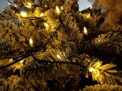 ASENEK Christmas Light, 33ft 100 LED Battery Operated String Lights With Auto Timer & 8 Modes, Green Wire Outdoor Waterproof String Lights For Outdoor And Indoor Christmas Decor – Warm White -Xmas Lighting Shop 914zaz9p7cL. AC SL1500