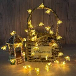 Cynzia Honeybee Fairy String Lights, 40LED Bee String Light Plug In With 8 Modes Remote Control, Waterproof Novelty Decorative Light String For Outdoor Indoor Party Wedding Garden Christmas -Xmas Lighting Shop 918Fb0KUM9L. AC SL1500