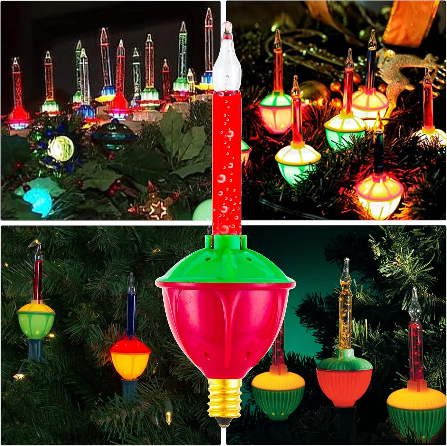 4 Pack Replacement Bubble Lights Bulbs Red Green Yellow Orange Bubble Lights For Christmas Tree Fluid Light C7/E12 Candelabra Base Christmas Light Bulbs 4 4 Pack Replacement Bubble Lights Bulbs Red Green Yellow Orange Bubble Lights For Christmas Tree Fluid Light C7/E12 Candelabra Base Christmas Light Bulbs - Image 4