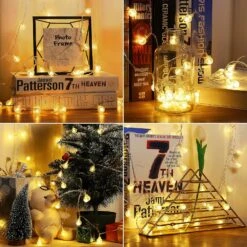 Ankilo [2 Pack] Newest Globe String Lights, 3M 30 LED Battery Powered Fairy Light, 2 Modes Hanging Light Decorative Christmas Lights For Bedroom, Wedding, Party, Patio, Festival -Xmas Lighting Shop 91Ah6mpWTGL. AC SL1500