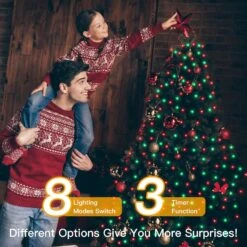 Ollny Christmas Lights Outdoor - 500LED 164FT Long Christmas String Lights With 8 Mode Remote Timer IP44 Waterproof, Fairy Lights For Tree House Yard Outside Indoor Xmas Decorations(Red+Green 9 Ollny Christmas Lights Outdoor - 500LED 164FT Long Christmas String Lights With 8 Mode Remote Timer IP44 Waterproof, Fairy Lights For Tree House Yard Outside Indoor Xmas Decorations(Red+Green -Xmas Lighting Shop 91CR80ViDwL. AC SL1500