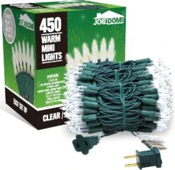Joiedomi 450(3x150) Counts Clear Green Wire Christmas Lights, Warm White String Lights For Indoor Or Outdoor Christmas Decorations -Xmas Lighting Shop 91CUMk8CDYL. AC SL1500