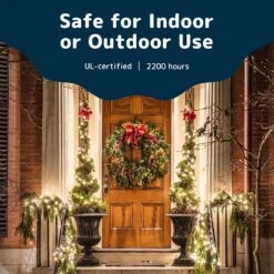 PREXTEX Christmas Lights (20 Feet, 100 Lights) - Clear White Christmas Tree Lights With Green Wire - Indoor/Outdoor String Lights - Warm White Twinkle Lights -Xmas Lighting Shop 91D3FU rM6L. AC SL1500