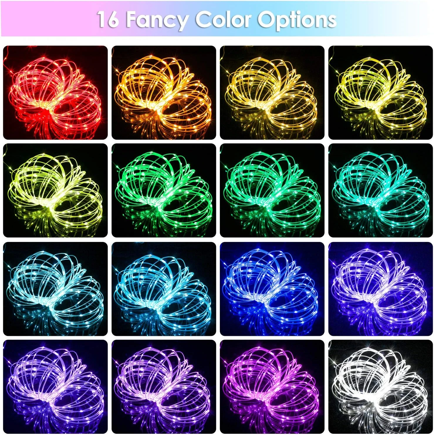 Mlambert 99Ft LED Rope Lights Outdoor, 16 Colors RGB Remote Control Fairy String Lights Plug In With 300 LEDs, Waterproof, Super Durable For Bedroom Patio Halloween Christmas Tree Garden Yard Decor 2 Mlambert 99Ft LED Rope Lights Outdoor, 16 Colors RGB Remote Control Fairy String Lights Plug In With 300 LEDs, Waterproof, Super Durable For Bedroom Patio Halloween Christmas Tree Garden Yard Decor - Image 2