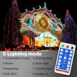 Solar Christmas Lights Outdoor Waterproof - 8 Mode 200LED 72ft LED Mini Solar Power String Lights, Multicolor Fairy Light Strings Decorations For Xmas Trees, Patio, Garden, Fence, Path, Holiday, Party 11 Solar Christmas Lights Outdoor Waterproof - 8 Mode 200LED 72ft LED Mini Solar Power String Lights, Multicolor Fairy Light Strings Decorations For Xmas Trees, Patio, Garden, Fence, Path, Holiday, Party -Xmas Lighting Shop 91HSsSlebkL. AC SL1500
