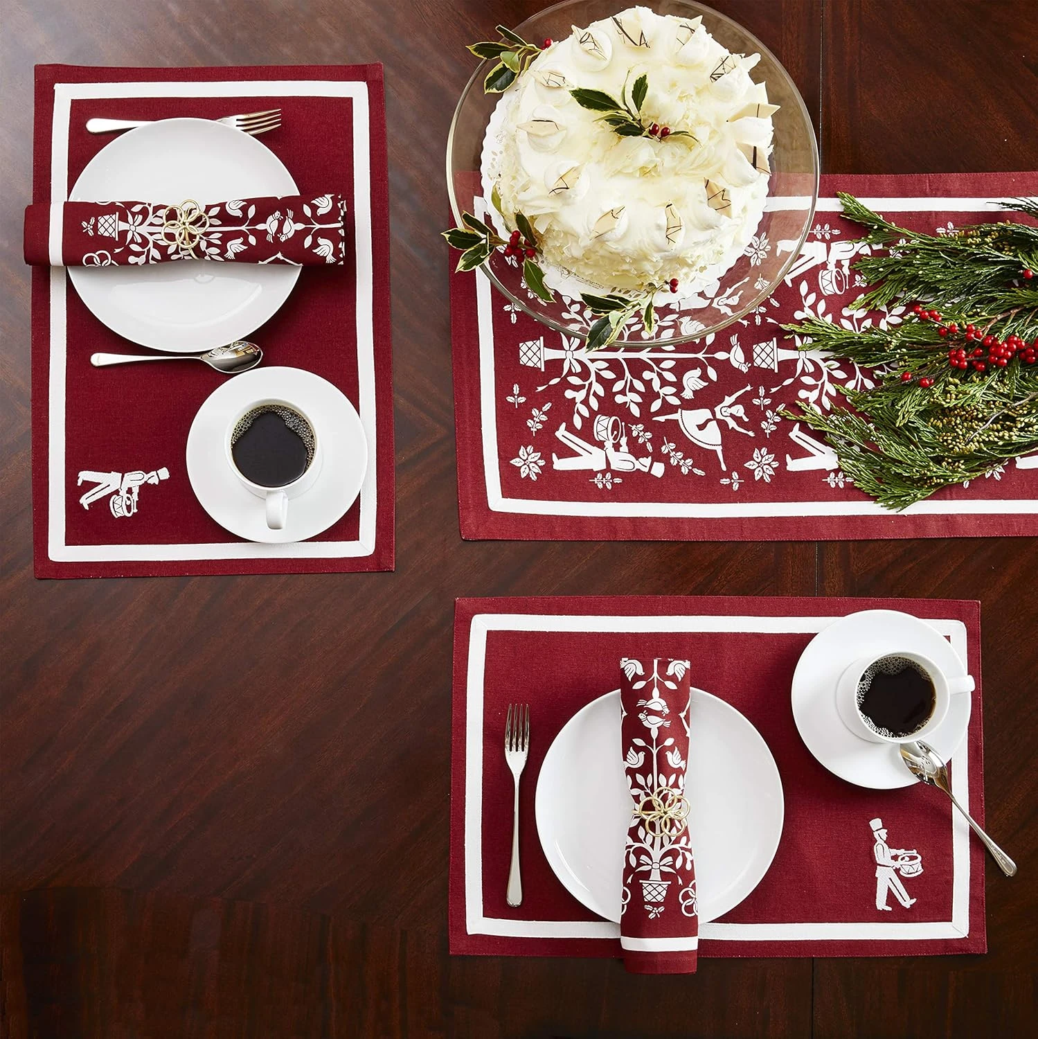 SKL Home Vern Yip Christmas Carol Table Runner, 72 X 13 Inches, Red 12 SKL Home Vern Yip Christmas Carol Table Runner, 72 X 13 Inches, Red - Image 12