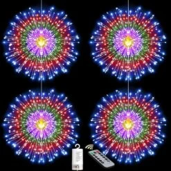 Fairy Lights Battery Operated Wire Lights,225 LED DIY 8 Modes Dimmable Lights With Remote Control, Waterproof Decorative Hanging Starburst Lights For Christmas, Home, Patio, Indoor Outdoor Decoration -Xmas Lighting Shop 91NXXMyYtL. AC SL1500