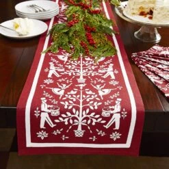 SKL Home Vern Yip Christmas Carol Table Runner, 72 X 13 Inches, Red 20 SKL Home Vern Yip Christmas Carol Table Runner, 72 X 13 Inches, Red -Xmas Lighting Shop 91PV7d4RAfL. AC SL1500
