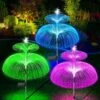 ZWJBSGY Solar Lights Outdoor - New Upgraded Solar Jellyfish Light, 3 Pack Waterproof Colored Changing Solar Flowers Garden Lights For Pathway Patio Yard Deck Walkway Christmas Decoration