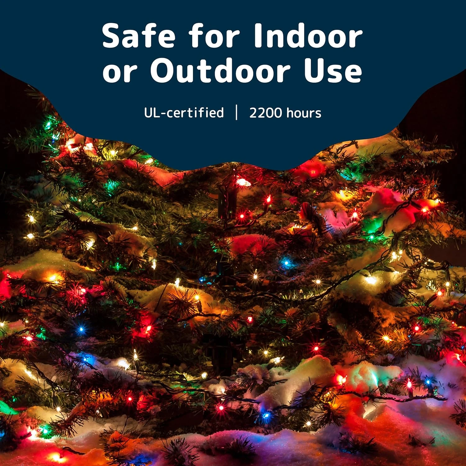 PREXTEX Christmas Lights (20 Feet, 100 Lights) – Multi Color Christmas Tree Lights With Green Wire - Colorful Holiday Christmas Lights Indoor/Outdoor String Lights - Warm Multi Color Twinkle Lights 3 PREXTEX Christmas Lights (20 Feet, 100 Lights) – Multi Color Christmas Tree Lights With Green Wire - Colorful Holiday Christmas Lights Indoor/Outdoor String Lights - Warm Multi Color Twinkle Lights - Image 3