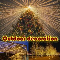 Christmas Lights Outdoor 405FT 1000 LED Long String Lights, Waterproof Plug In Twinkle Fairy Lights With Remote, 8 Modes Timer Dimmable For Xmas Tree Christmas Decorations Garden Party Warm White -Xmas Lighting Shop 91WFzx7jZKL. AC SL1500