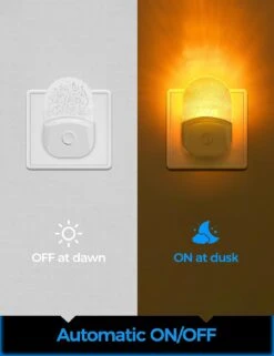 Emeritpro Night Lights Plug Into Wall 【2 Pack】, Night Light For Kids, LED Night Light With Dusk To Dawn Sensor Brightness Warm White Adjustable RGB Mode Nightlight Christmas Gifts For Baby, Childrens -Xmas Lighting Shop 91a55QwHs9L. AC SL1500