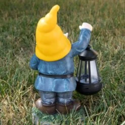 VP Home Earnest Garden Gnome With Lantern Solar Powered LED Outdoor Decor Light (Yellow Hat) Great Addition For Your Garden, Solar Powered Light Garden Gnome, Christmas Decorations Gifts -Xmas Lighting Shop 91etxEhmJBL. AC SL1500