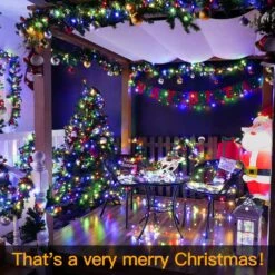 Ollny Solar Christmas Lights, Solar String Lights IP67 Waterproof 100FT 300LED Super Long Outdoor Solar Fairy Lights 8 Light Modes And 3 Timers Solar Powered Christmas Rope Lights For Garden House -Xmas Lighting Shop 91gBS2luI7L. AC SL1500