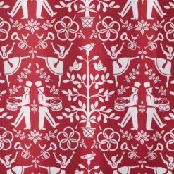 SKL Home Vern Yip Christmas Carol Shower Curtain, 70 X 72 Inches, Red -Xmas Lighting Shop 91haUqxckeL. AC SL1500