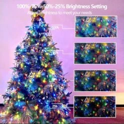 Voice-Control & Music Sync) 164FT 500 LED Smart Color Changing Christmas String Lights, (Multi-Colored To Warm White) Christmas Tree Lights Outdoor Indoor With Timer Function & Smart Remote & 11 Mode -Xmas Lighting Shop 91hfo9fq6NL. AC SL1500