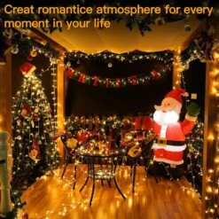 Ollny String Lights 131FT 396LED, Outdoor Waterproof LED Fairy Lights With Remote, 8 Modes Plug In Christmas Lights For Tree Patio Party Garden Bedroom Classroom Indoor Outside(Warm White) -Xmas Lighting Shop 91hozpQkJzL. AC SL1500