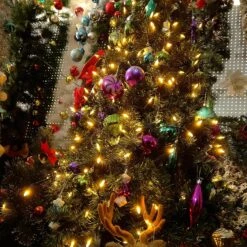 ASENEK Christmas Light, 33ft 100 LED Battery Operated String Lights With Auto Timer & 8 Modes, Green Wire Outdoor Waterproof String Lights For Outdoor And Indoor Christmas Decor – Warm White -Xmas Lighting Shop 91iJqO2WalL. AC SL1500