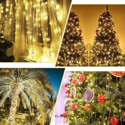 QUWIN Led Outdoor Christmas String Lights, 500 LED UL Certified 8 Lighting Modes, Indoor & Outside Waterproof Fairy Light For Christmas Tree, Patio, Holidays, Party (180 Ft Warm White) -Xmas Lighting Shop 91iPw7yPNL. AC SL1500