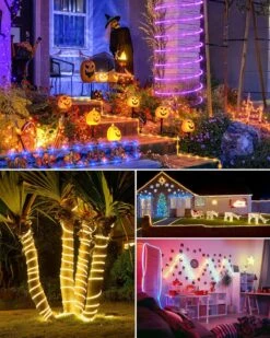 Color Changing Rope Lights Outdoor - 66ft 200 LED String Lights With Remote, 18 Colors Connectable Lights, Twinkle Christmas Lights For Bedroom Wedding Patio Holiday Lights Decoration -Xmas Lighting Shop 91ib1P2cBL. AC SL1500