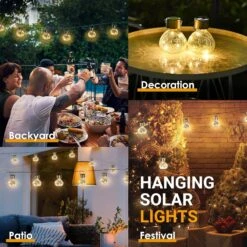 GIGALUMI Hanging Solar Lantern,4 Pack Outdoor Christmas Decorations,Hanging Solar Lights Outdoor Waterproof , Garden Decor For Lawn,Garden,Yard,Tree?Warm White -Xmas Lighting Shop 91lvUm37DJL. AC SL1500