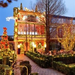 JMEXSUSS 500 LED Christmas Lights Outdoor, 173ft 8 Modes Christmas Tree Lights Green Wire, Waterproof Christmas String Lights Plug In For Indoor Party Wedding Xmas Decorations(Warm White) -Xmas Lighting Shop 91mpIQKueHL. AC SL1500