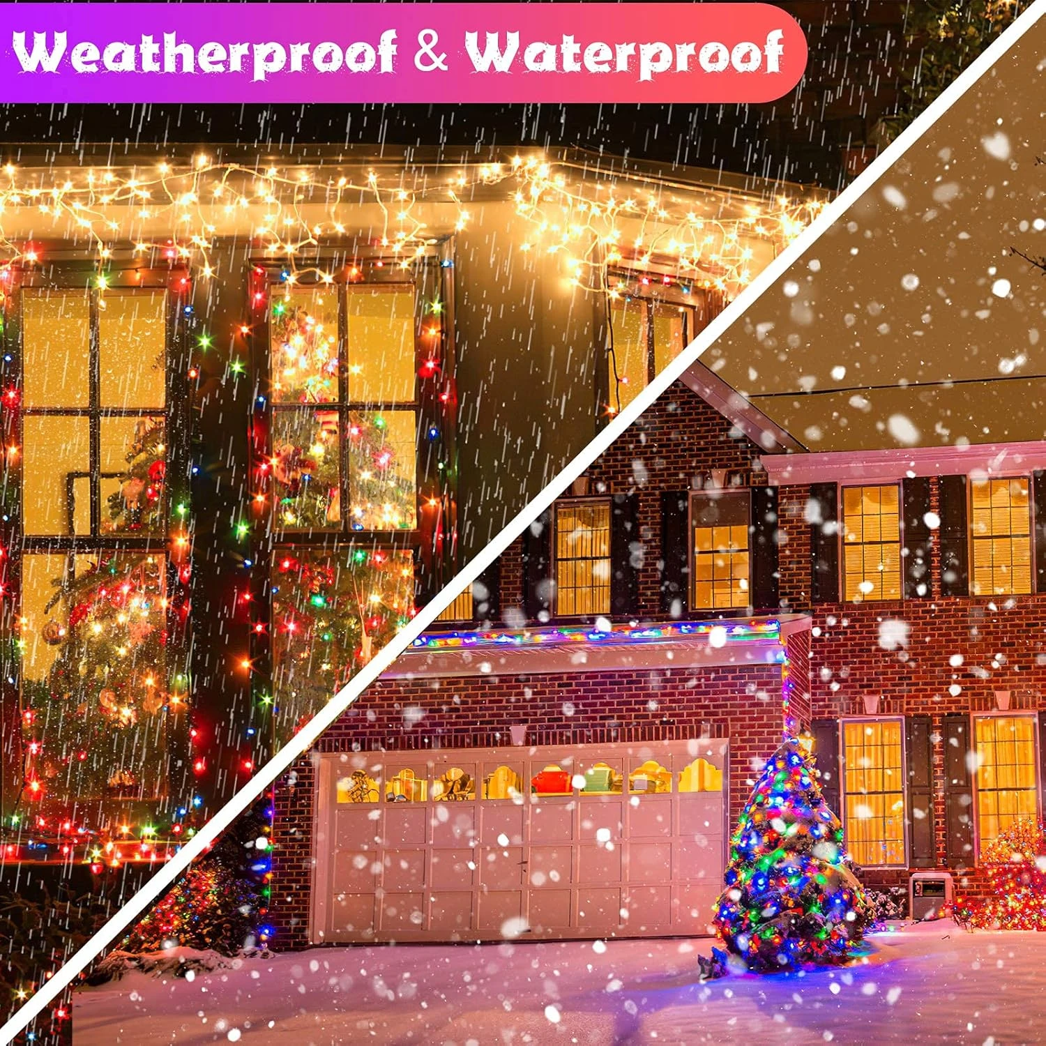 Solar Christmas Lights Outdoor Waterproof - 8 Mode 200LED 72ft LED Mini Solar Power String Lights, Multicolor Fairy Light Strings Decorations For Xmas Trees, Patio, Garden, Fence, Path, Holiday, Party 8 Solar Christmas Lights Outdoor Waterproof - 8 Mode 200LED 72ft LED Mini Solar Power String Lights, Multicolor Fairy Light Strings Decorations For Xmas Trees, Patio, Garden, Fence, Path, Holiday, Party - Image 8