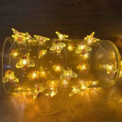 Cynzia Honeybee Fairy String Lights, 40LED Bee String Light Plug In With 8 Modes Remote Control, Waterproof Novelty Decorative Light String For Outdoor Indoor Party Wedding Garden Christmas -Xmas Lighting Shop 91on3PCd9DL. AC SL1500