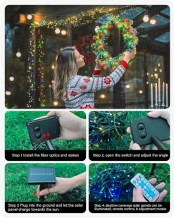 Acina 2 Pack Each 250 LED 85FT 8Modes Solar Powered String Lights Outdoor Waterproof, Solar Christmas Tree Lights Green Wire For Birthday Party Wedding Garden Patio Yard(Warm White & Multiple Colors) 10 Acina 2 Pack Each 250 LED 85FT 8Modes Solar Powered String Lights Outdoor Waterproof, Solar Christmas Tree Lights Green Wire For Birthday Party Wedding Garden Patio Yard(Warm White & Multiple Colors) -Xmas Lighting Shop 91pgw6o2BuL. AC SL1500