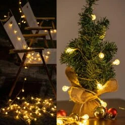 Barzee 35FT 100LED Globe String Lights Battery Operated Ball Fairy String Lights With Remote Control&Timer&8 Modes For Bedroom,Outdoor,Party,Wedding,Garden,Christmas Tree -Xmas Lighting Shop 91xfbmfyhOL. AC SL1500