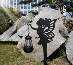 Fairy Solar Light Garden Decor For Outside Metal Statues Solar Landscape Lights For Lawn Yards, Home Backyard Accents A Great Gardening & Christmas Gift For Women -Xmas Lighting Shop 91yaGaKspDL. AC SL1500