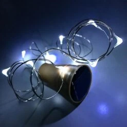 6 Pack Solar Powered Wine Bottle Lights, 20 LED Waterproof Copper Cork Solar Lights For Wedding Christmas, Outdoor, Holiday, Garden, Patio, Pathway Decor (Cool White) -Xmas Lighting Shop A11FMUAq5vL. AC SL1500