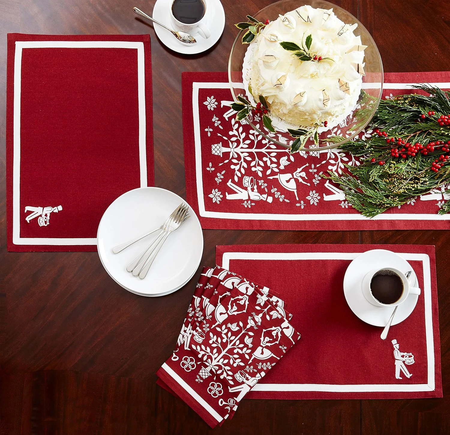 SKL Home Vern Yip Christmas Carol Table Runner, 72 X 13 Inches, Red 8 SKL Home Vern Yip Christmas Carol Table Runner, 72 X 13 Inches, Red - Image 8